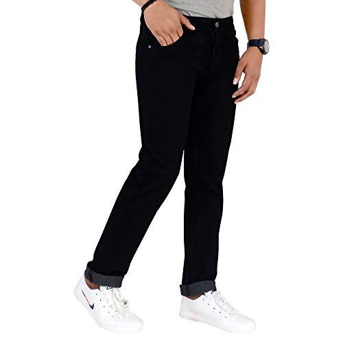 Image of M. R. Fashion Men's Regular Fit Jeans (JA JEA 221 Black 42)