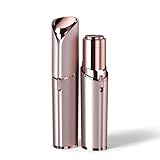 Kradaa Facial Hair Removal for Women: Electric Face Razor with LED Light - Painless & Instant Results Mini Shaver for Travel Use (Rose Gold)
