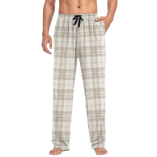 GuoChe Soft Pajama Pants For Men Men Pjs Pants with pockets for Spring Sweatpants Small3