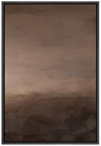 SIGNFORD Framed Canvas Print Wall Art Moody Brown and Earthy