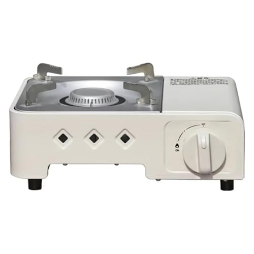 Réchaud à gaz pour camping et extérieur compact avec allumage piézo et cartouche magnétique