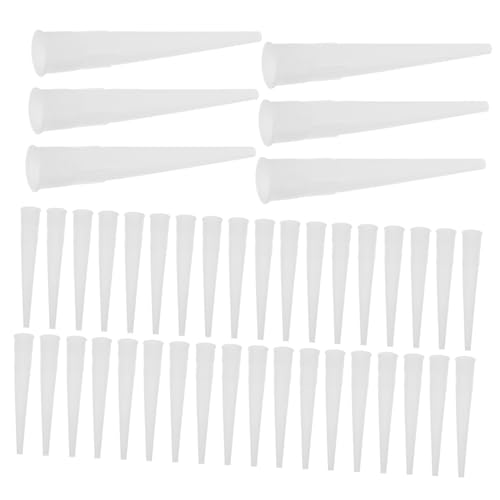 SOPOTUTU 200個耐候性プラスチック製ガラス用コーキングノズル 内径 正確な塗で目地 接着剤対応 ホームリ向けシーラント仕上げツール