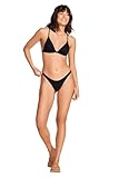 Vitamin A Women's Bikini Moss Ecorib Bralette Swimsuit Top Separate, Black Ecorib, Small