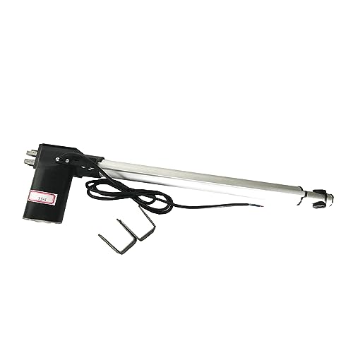WYDDDARY 24V DC Electric Linear Actuator with Mounting Bracket 6000N/1320LB Heavy Duty Actuators Controller Stroke 13.78inch (350mm) Small Push-Rod Motor for Massage Bed TV Table Lift