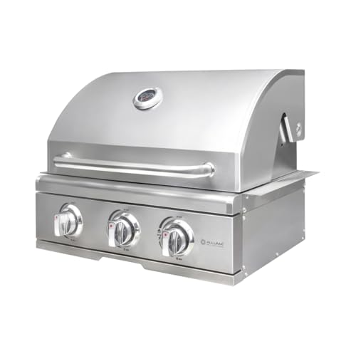 Churrasqueira a Gás Alluma Essential Em Inox de Embutir - 3 Queimadores