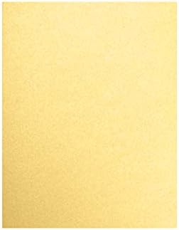 LUXPaper 8.5” x 11” Paper for Crafts and Printing in 80lb. Gold Metallic, Scrapbook and Office Supplies, 50 Pack (Gold)