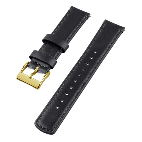Bracelet de montre en cuir 22 mm grainé pour montre connectée et traditionnelle