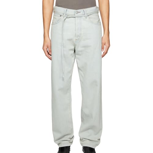 Men's Y2k Hip Hop Jeans Mid Rise Baggy Straight Leg Skater Denim Pants Vintage Loose Fit Trousers Streetwear