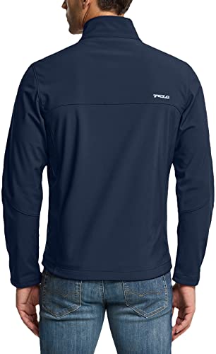 Image of TSLA Men's Full-Zip Softshell Winter Jacket, Waterproof Fleece Lined Athletic Jacket, Outdoor Sport Windproof Jackets