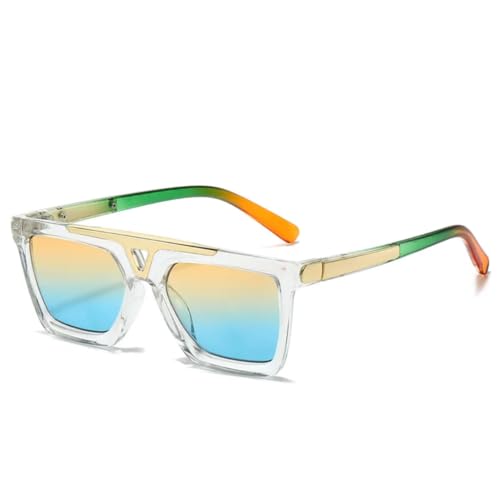 Oversized Sunglasses Women Men Vintage Big Frame Metal Cutout Fashion Shades for Female Uv400