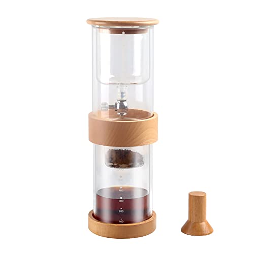 Cold Brew Coffee and Tea Maker,Drip Iced Coffee Brew Maker,500 ML Glass Iced Coffee Brewer for Home and Office