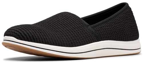 Clarks Breeze Stretch - Zapatos sin cordones para mujer, Negro -, 38 EU