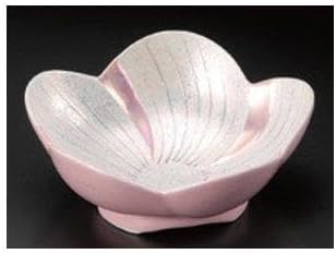 Oriented Pink Glaze Raster Flower Shape Orientation [14.5 x 5.5 cm]