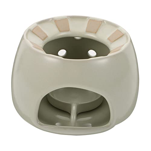 Ciieeo 1pc Ceramic Teapot Warmer Candle Holder Multi-Functional Insulation Base for Tea Retro Design Non- Bottom for Home Use Easy Cleaning