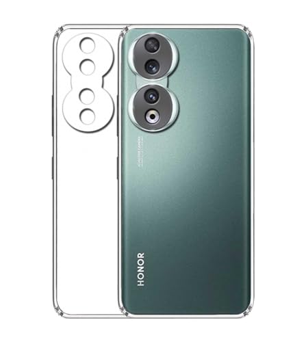 Image of Soft Silicone TPU Back Cover Case Compatible with Honor 90 5G, Transparent