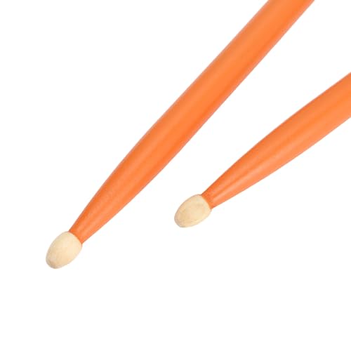 2 Pares de Baquetas 5A de Madera para Batería Naranja miniatura 5