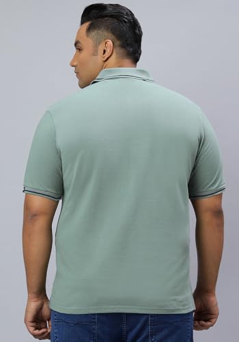 Image of Wear Your Opinion Men's Plus Size Tipped Polo Collar Neck Tshirt