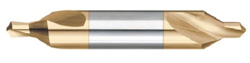 Titan CS35010 Regular Combined Drill and Countersink, High Speed Steel, 60 Degree Angle, TIN Coated, 0 Size, 1-1/4