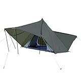 DOD(ディーオーディー) ヤドカリテント ツールームテント 【6人用】 スカート付き TCインナー T6-662-GY