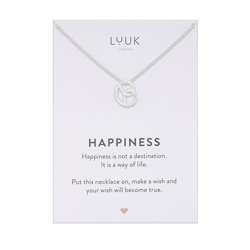 LUUK LIFESTYLE Stainless steel necklace with Pretzel pendant, Small gift