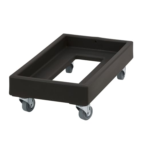 Plateau roulant Camdolly Milkcrate Cambro CD2028110 pour bac de stockage noir