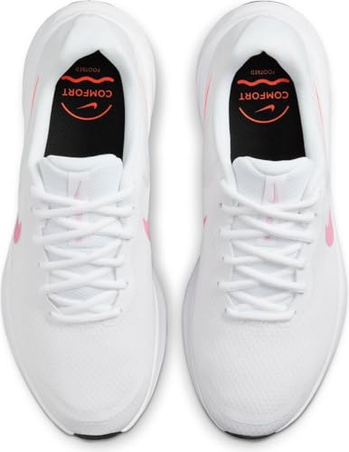 Nike Revolution 7 Women's Road Running Shoes (FB2208-104, White/Beyond Pink/Black) Size 9 5