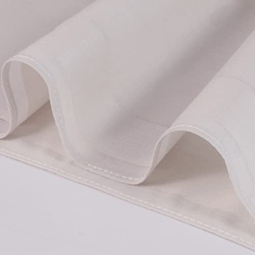 Image of HOULIFE Men's Cotton Handkerchiefs, Solid Color 60S Soft Cotton Hankies for Men Women 6 /12PCS 15.7 inchx15.7 inch
