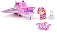 PAW Patrol Air Rescue - Skyes Rettungsflugzeug mit einziehbarer Klaue und Rettungskorb, mit Skye Spielfigur und Hase (Basis Fahrzeug), Spielzeug für Kinder ab 3 Jahren