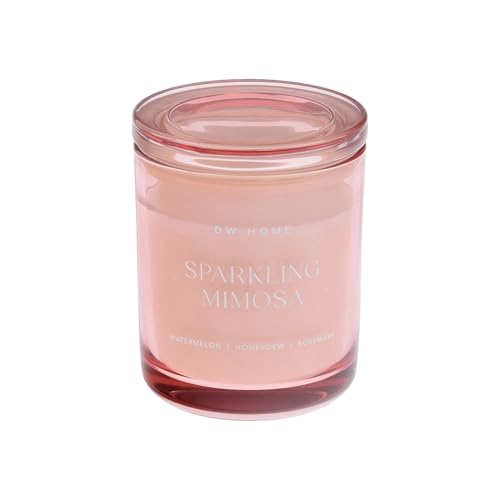 DW Home Sparkling Mimosa Scented Candles 9 oz Single Wick Medium Jar Up to 33 Hour Burn Time Strong Long Lasting Fresh Fruity Citrus Fragrance Perfect for Home & Housewarming Gifts