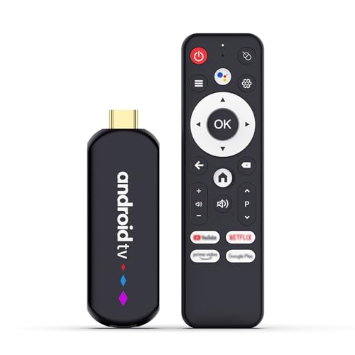 WiFi 6 da 2,4 G/5,8 GHz e BT 5.2: l'adesivo Android TV supporta il WiFi 6 dual-band da 2,4 GHz + 5,8 GHz offre prestazioni di rete stabili e affidabili. Con un BT5.2 integrato facile da collegare con i dispositivi multimediali, mouse, acustica o auricolare. La chiavetta TV ha la funzione Mirroring Cast per trasmettere il video nel telefono e tablet sul grande schermo TV.