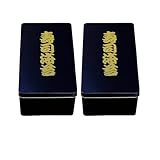 ZOTATO Luftdichter japanischer Nori-Algenbehälter – schwarze Blech-Aufbewahrungsbox mit Kanji – hält Sushi-Bögen in voller Größe frisch – ideal für Sushi-Köche und Restaurants – hergestellt in Japan