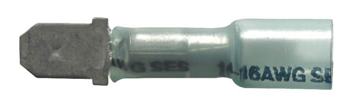 Sherco-Auto Heat Shrink Crimp & Solder Male Quick Disconnect 16-14 Gauge .250 Male - 50 Pack