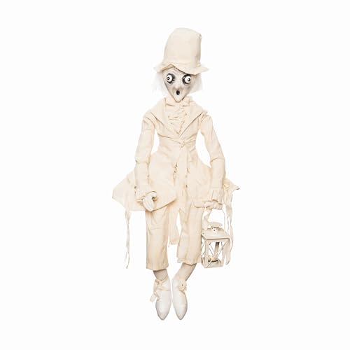 GALLERIE II Gary Ghost Joe Spencer Gathered Traditions Soft Folk Art Collectible Figurine Fall Autumn Harvest Halloween Spooky Scary Figurine Home Living Room End Table Indoor Decor Decoration Large