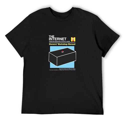 The Internet, Owners Manual Mens T-Shirt - It Crowd - TV - Roy - Moss - Funny Men Black XXL