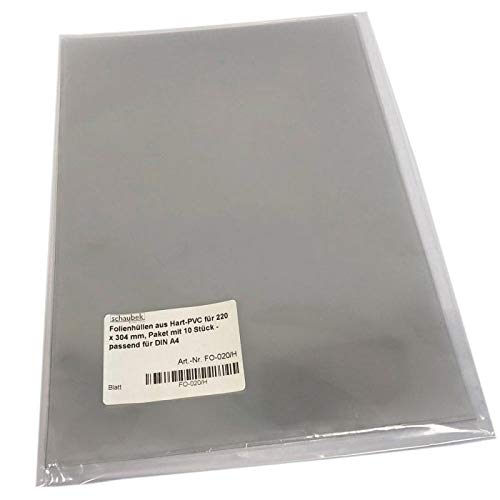 Gaines de protection en PVC rigide Schaubek FO-020/H pour enveloppes 148x210 mm