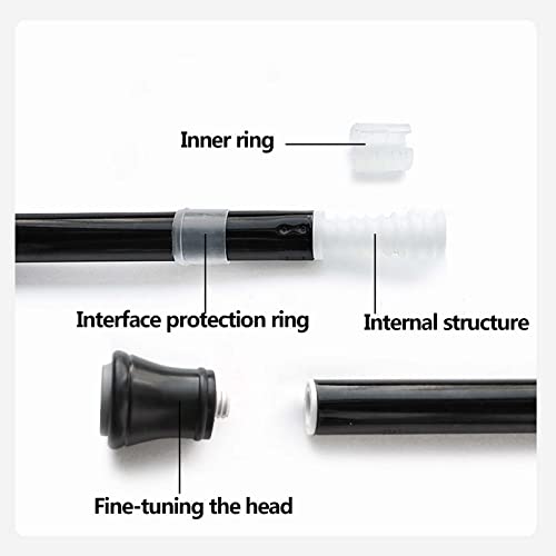 Tringle rideau douche télescopique sans perçage ajustable multi-taille
