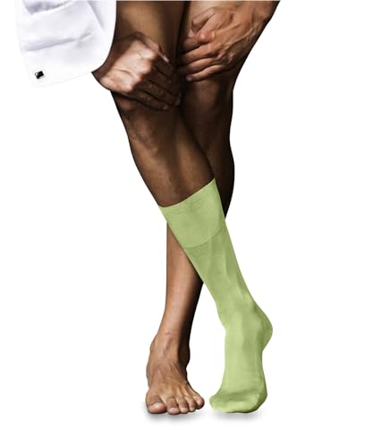 Chaussettes FALKE homme en coton de couleur vert lemon unies pointure 39-40