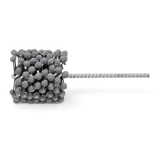 Image of Flexible Cylinder Hone Tool Engine Brake Cylinder Deglazer & Bore Refinishing Brush | Ball Style Abrasive for Honing, Deburring & Cross-Hatching (3 inch (76.2mm), 180)