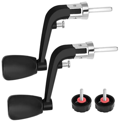 vibedor 2PCS Fishing Handles Spinning Reel Knob Replacement, Rubber Handle Reel Handle Grips Fishing Reel Replacement for Fishing Reel 1000-4000 Series