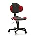 Produktbild hjh OFFICE 633002 Kinderdrehstuhl Bürostuhl KIDDY GTI-2 grau/rot Kinderbürostuhl für Schulanfänger ergonomisch, höhenverstellbar, Jugendstuhl