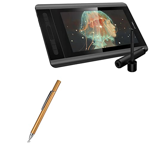 BoxWave Stylus Pen Compatible with XP-Pen Artist Display 12 Pro - FineTouch Capacitive Stylus, Super Precise Stylus Pen for XP-Pen Artist Display 12 Pro - Champagne Gold