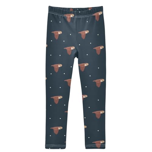 Girls Printed Leggings Yoga Pants Athletic Tights Pants Ankle Length 4-10 Years