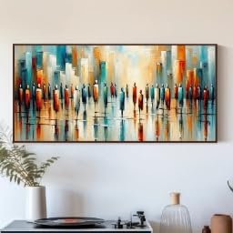 Tableau africain abstrait pour créer une ambiance chaleureuse