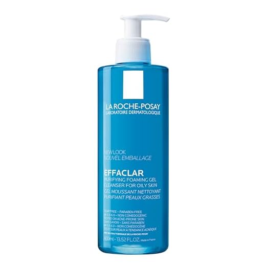 La Roche-Posay Effaclar Purifying Foaming Gel Cleanser for Oily Skin, pH Balancing Daily Face Wash, Oil Free and Soap Free