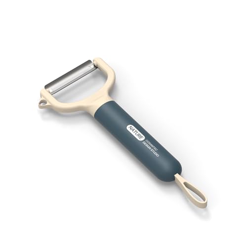 Cosamtec Y-Shaped Vegetable Peeler Stainless Steel Fruit Peeler with Sharp Straight Blade and Ergonomic Non-Slip Nylon Handle