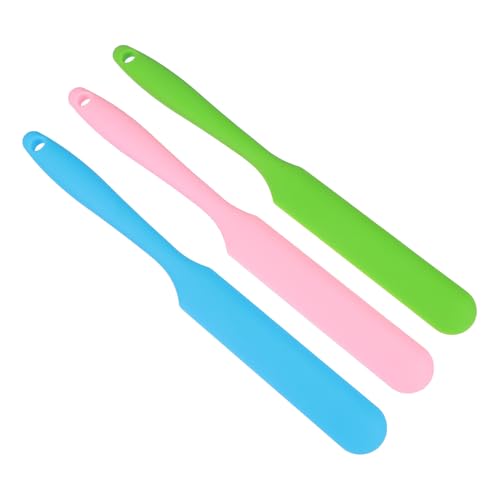HYTROVE Barras de cera aplicadoras de silicona 3 piezas no pegajosas para depilación y limpieza corporal y podal en spa Color Aleatorio