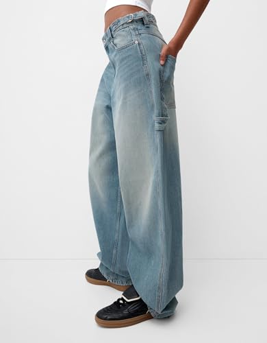 Baggy Jeans for Woman Y2K Low Rise Wide Leg Oversized Cargo Jeans Vintage Casual Loose Boyfriend Denim Pants2