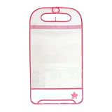 ヒラ商【ランドセルカバー リフレクター付き ピンク 78585】透明 反射材付き クリア シンプル 雨 キズ防止 簡単装着