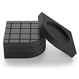 DEWEL Anti Vibration Pads for Washing Machine - 4pc - Anti Vibration Rubber Mats Provent Washer & Dryer Noise, Washing Machine Foot Pads with Bottom 3D Lattice Design, Washer & Dryer Pedestals