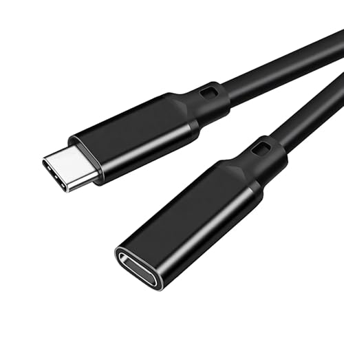 USB type C 延長ケーブル 2m LpoieJun USB 3.2 Gen2(20Gbps) 高速データ通信/ 8K@60Hz映像出力/240W PD急速充電 PVC素材 USB C タイプc 延長コード スマートフォン/タブレット/ゲーム機/ノートパソコンのタイプｃ機種に対応